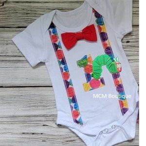 The Very Hungry Caterpillar Bodysuit Clothes Caterpillar Romper Birthday Outfit
